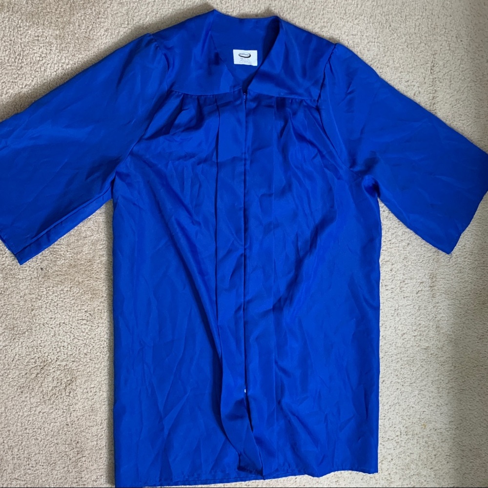 Jostens Blue Graduation Gown Polyester (Stain)